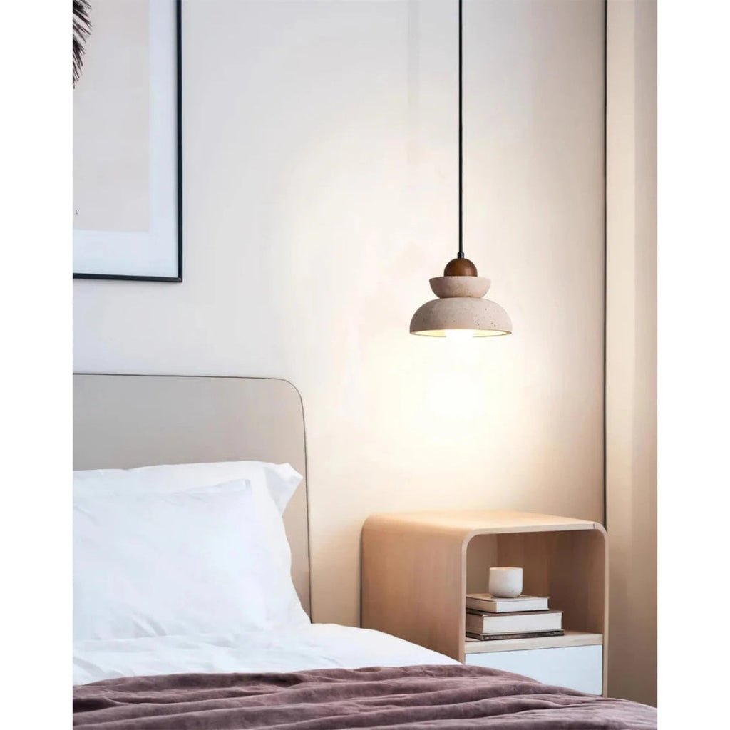 Travertine Stone Pendant Light