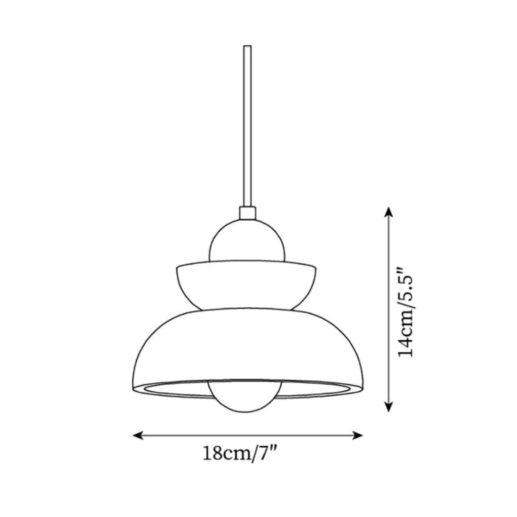 Travertine Stone Pendant Light