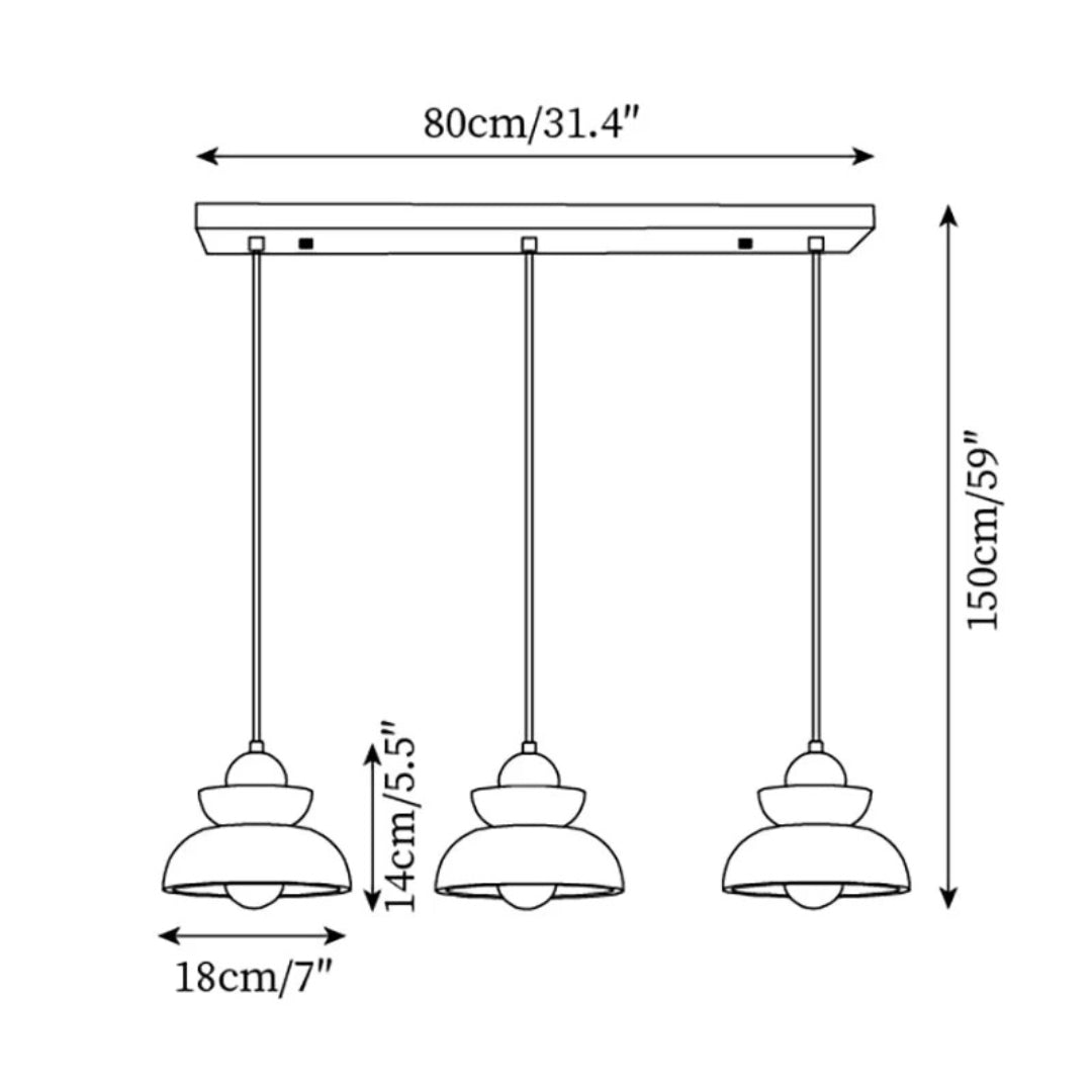 Travertine Stone Pendant Light