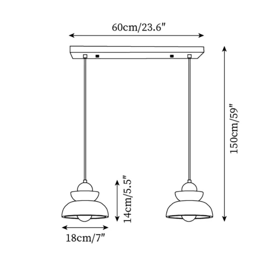 Travertine Stone Pendant Light