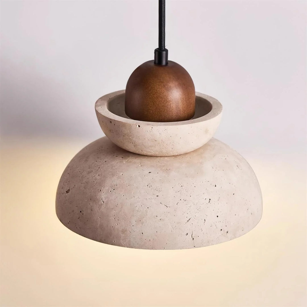 Travertine Stone Pendant Light