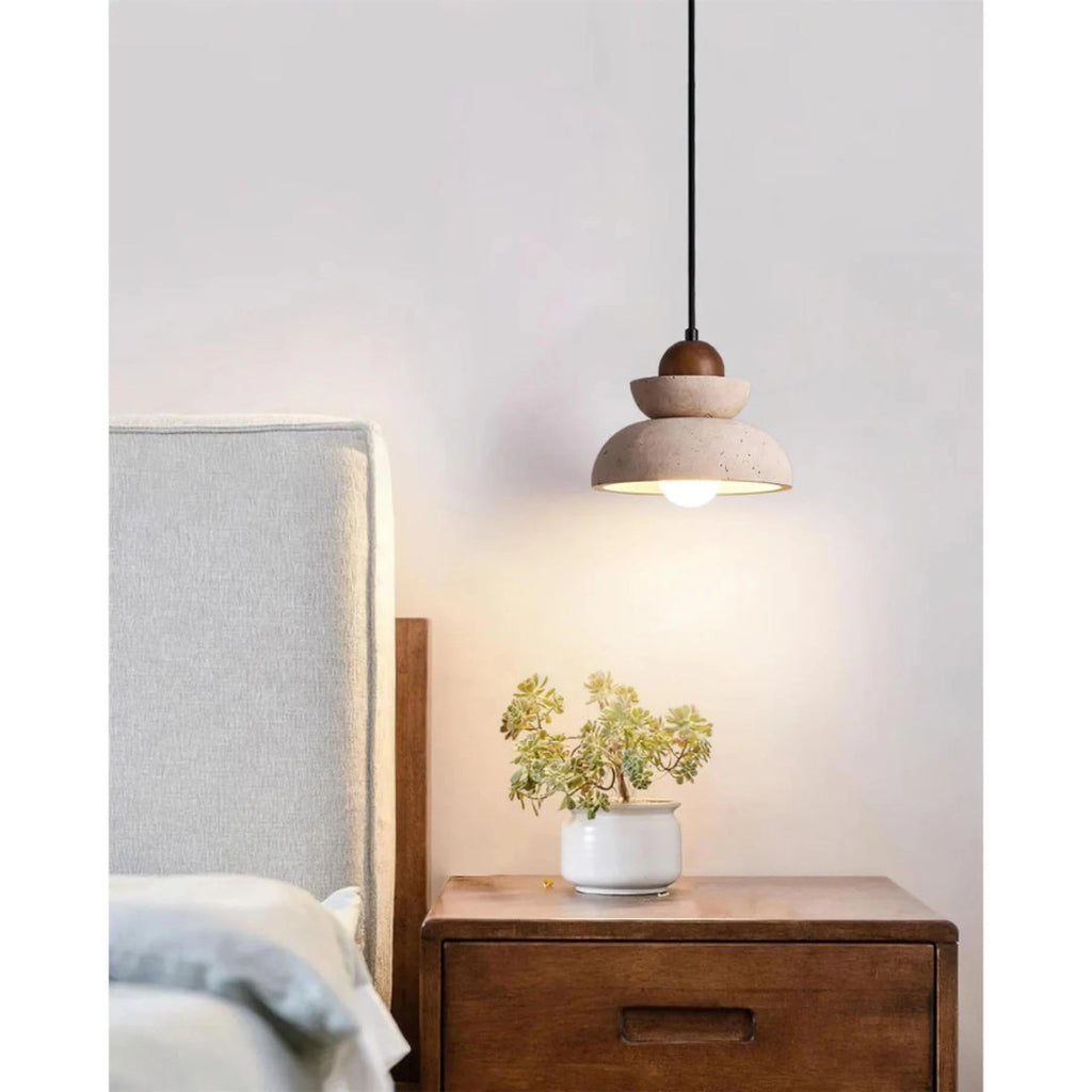 Travertine Stone Pendant Light