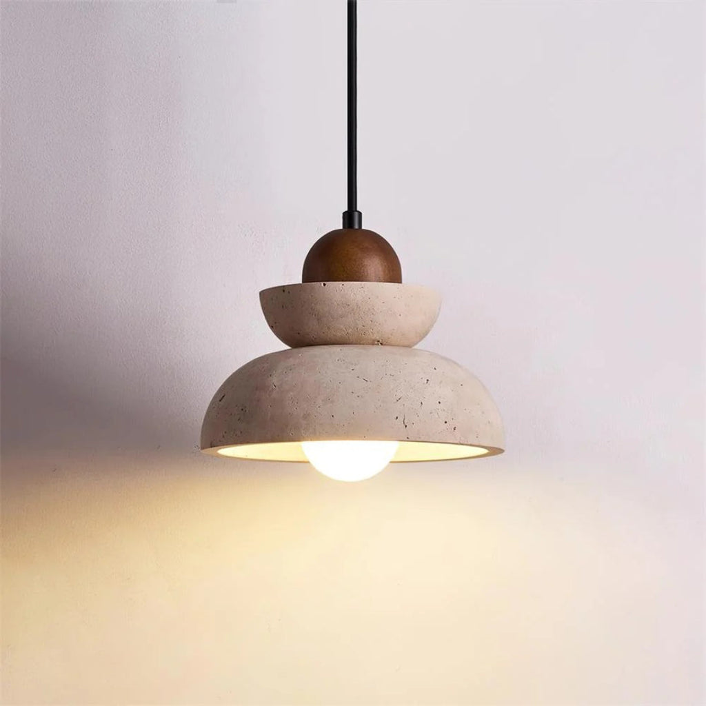Travertine Stone Pendant Light