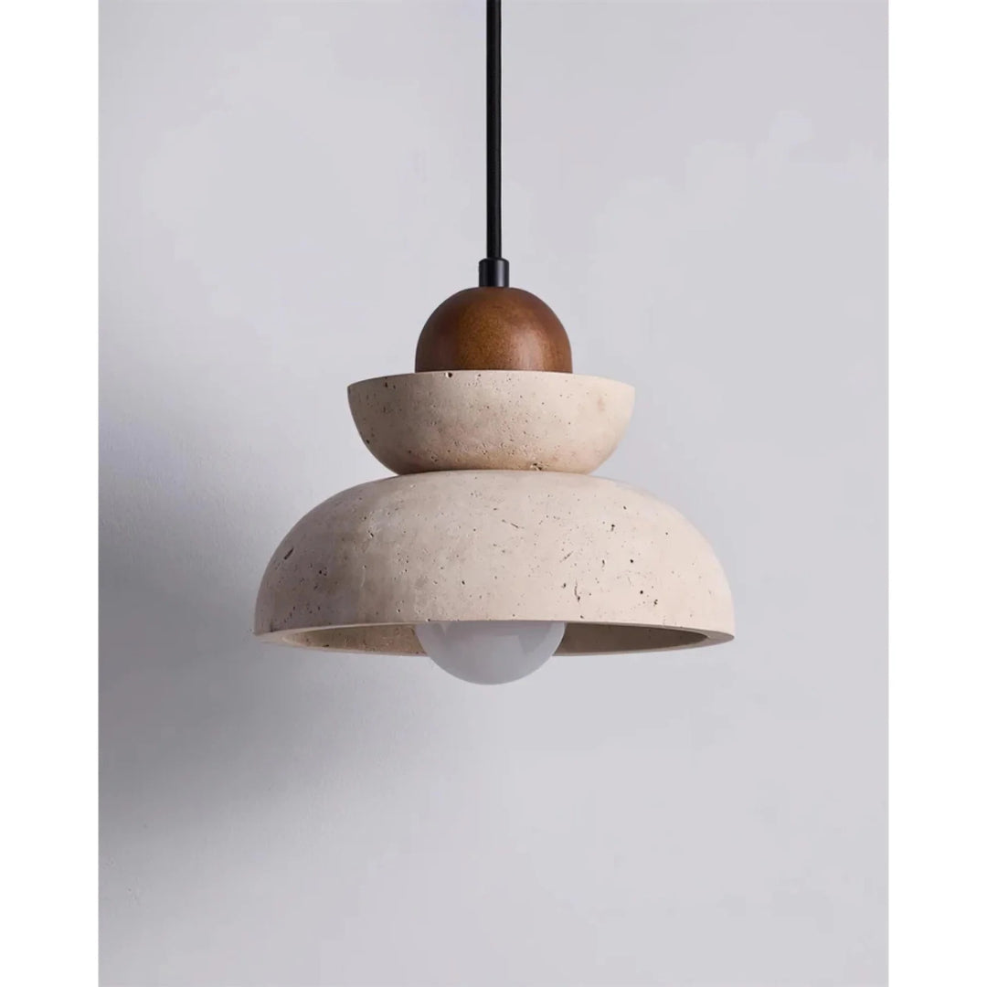 Travertine Stone Pendant Light