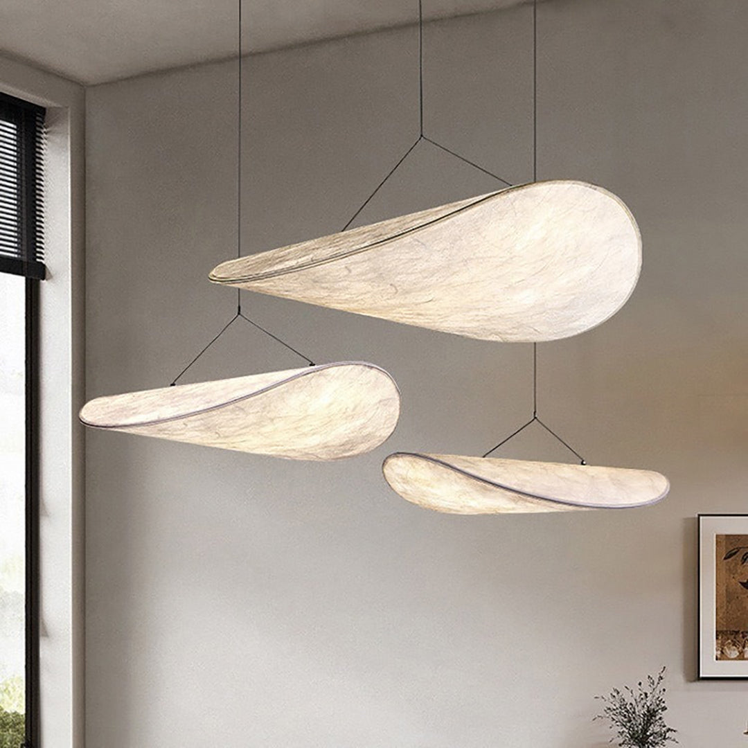 Silk Pendant Lamp – Japandi Minimalist Cloud Form With Dimmable LED*