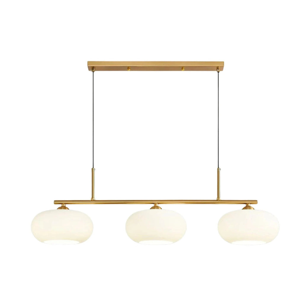 Linear Triple Glass Pendant Light