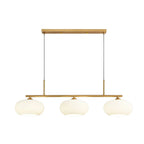 Linear Triple Glass Pendant Light