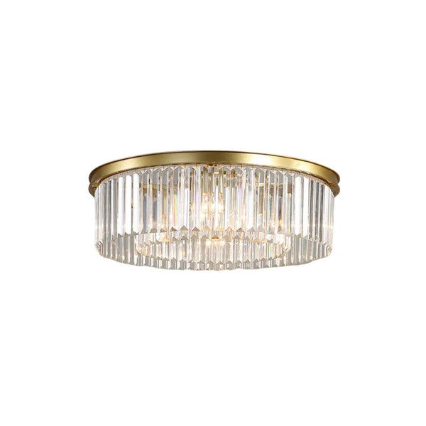 Crystal Iron Round Ceiling Light