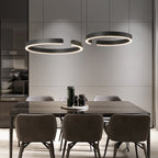 Circular Ring Pendant Lamp – Modern Minimalist LED Suspension Design