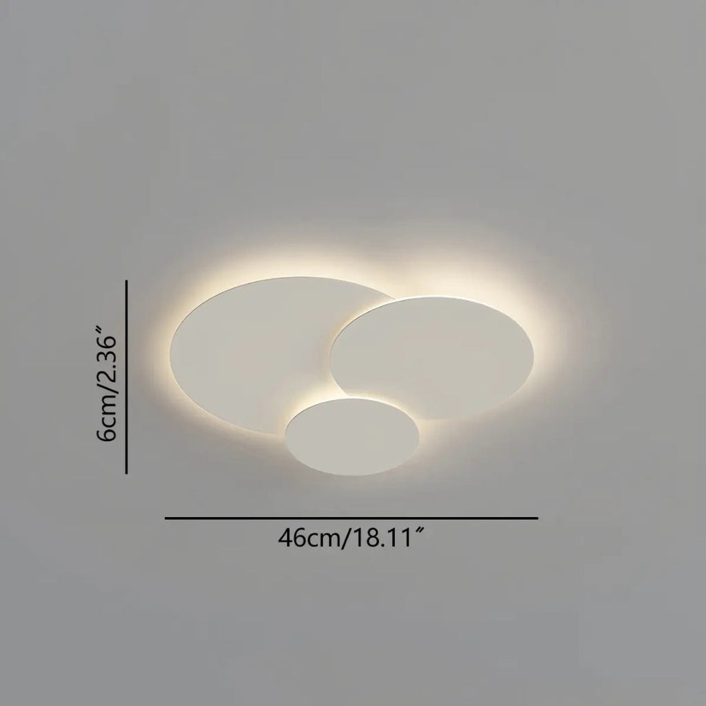 Contemporary Multi Disc LED Ceiling Light