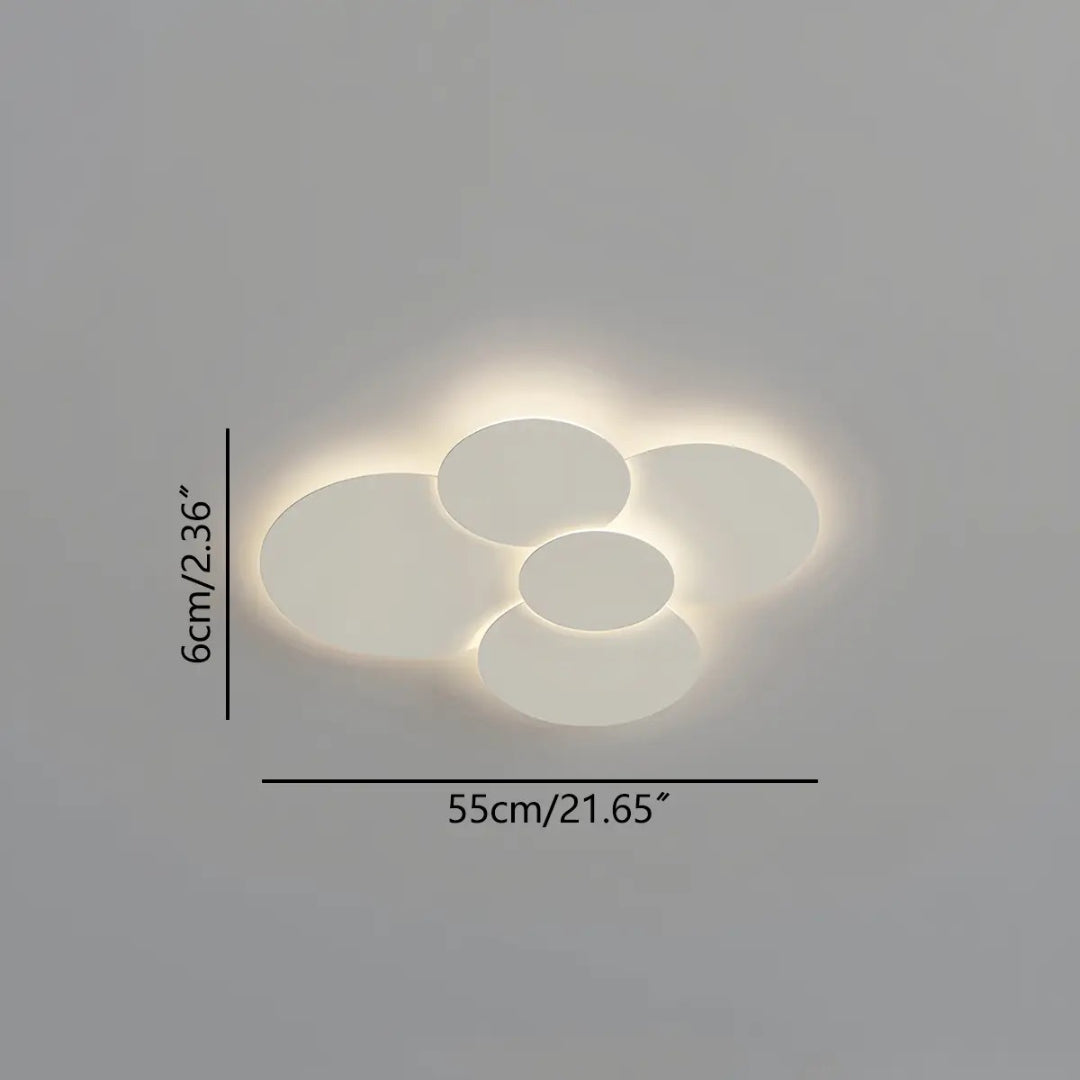 Contemporary Multi Disc LED Ceiling Light