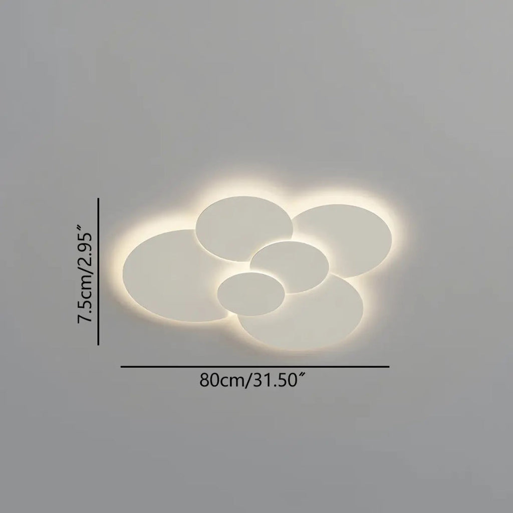 Contemporary Multi Disc LED Ceiling Light