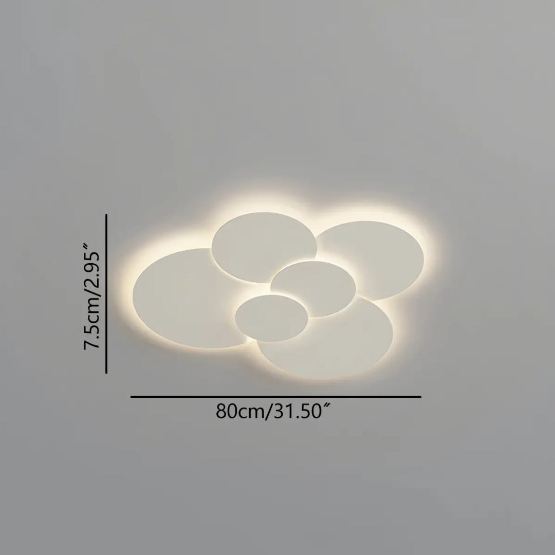 Contemporary Multi Disc LED Ceiling Light