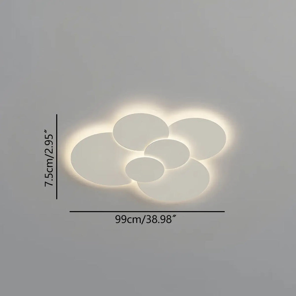 Contemporary Multi Disc LED Ceiling Light