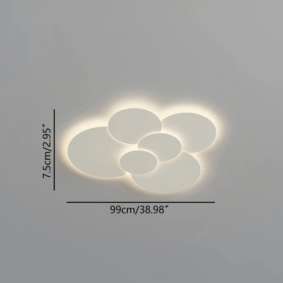 Contemporary Multi Disc LED Ceiling Light