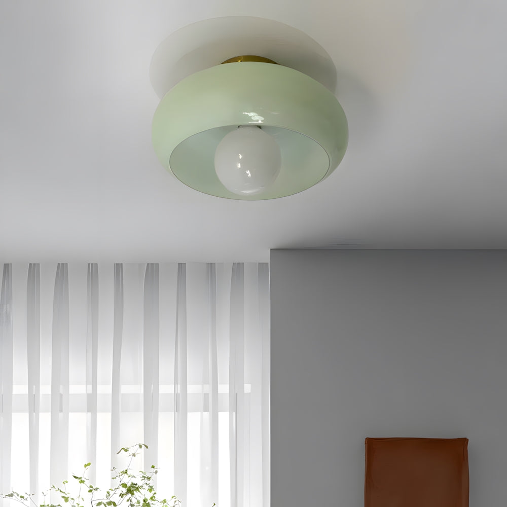 Vintage Glass Shade Ceiling Light