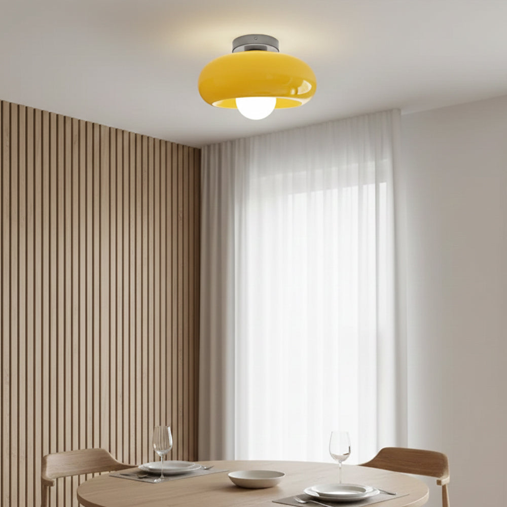 Vintage Glass Shade Ceiling Light