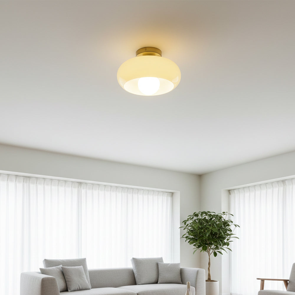 Vintage Glass Shade Ceiling Light