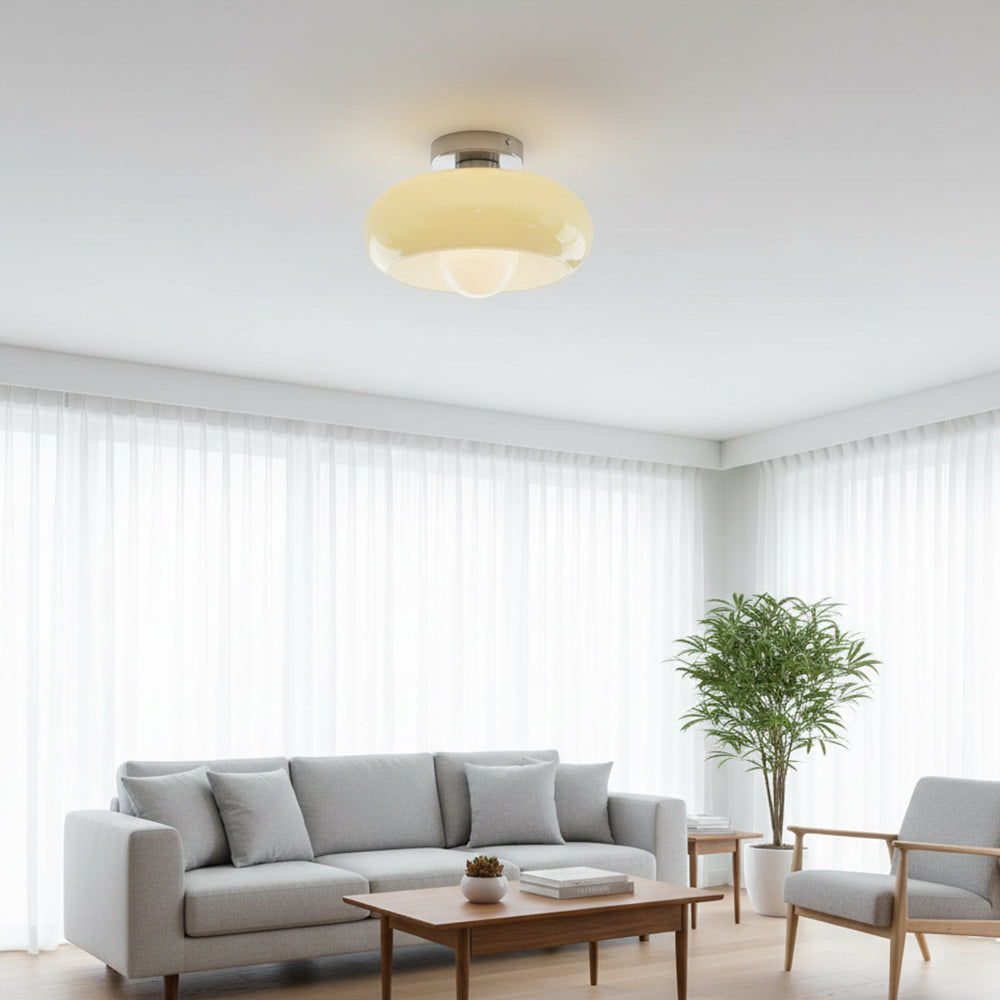 Vintage Glass Shade Ceiling Light