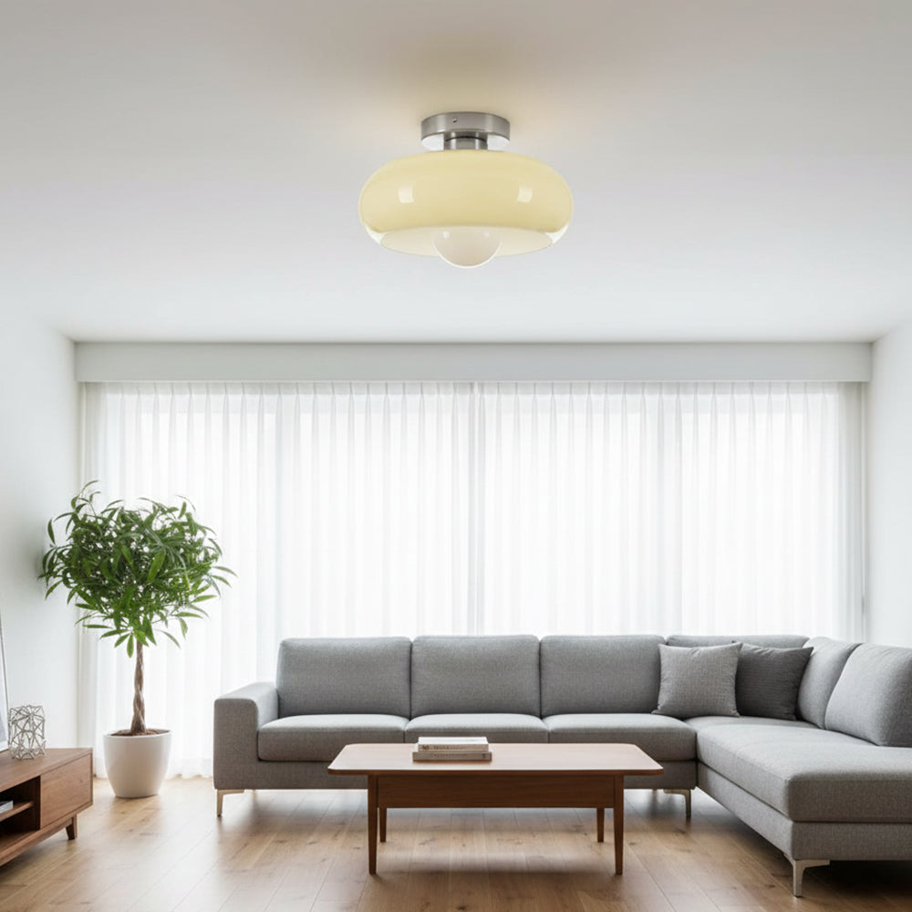 Vintage Glass Shade Ceiling Light