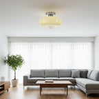 Vintage Glass Shade Ceiling Light