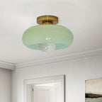 Vintage Glass Shade Ceiling Light