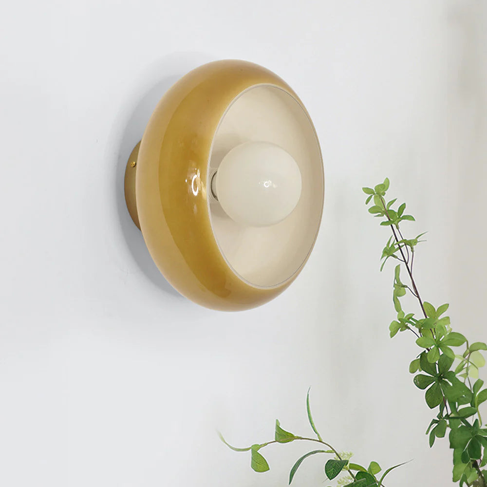 Vintage Glass Shade Ceiling Light