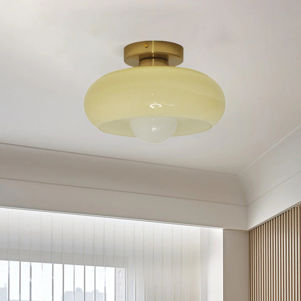Vintage Glass Shade Ceiling Light