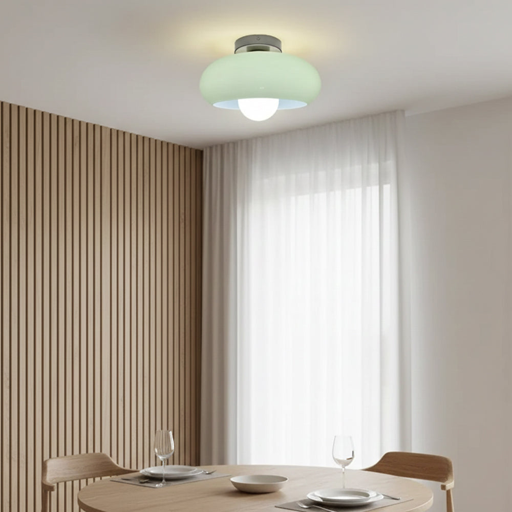 Vintage Glass Shade Ceiling Light