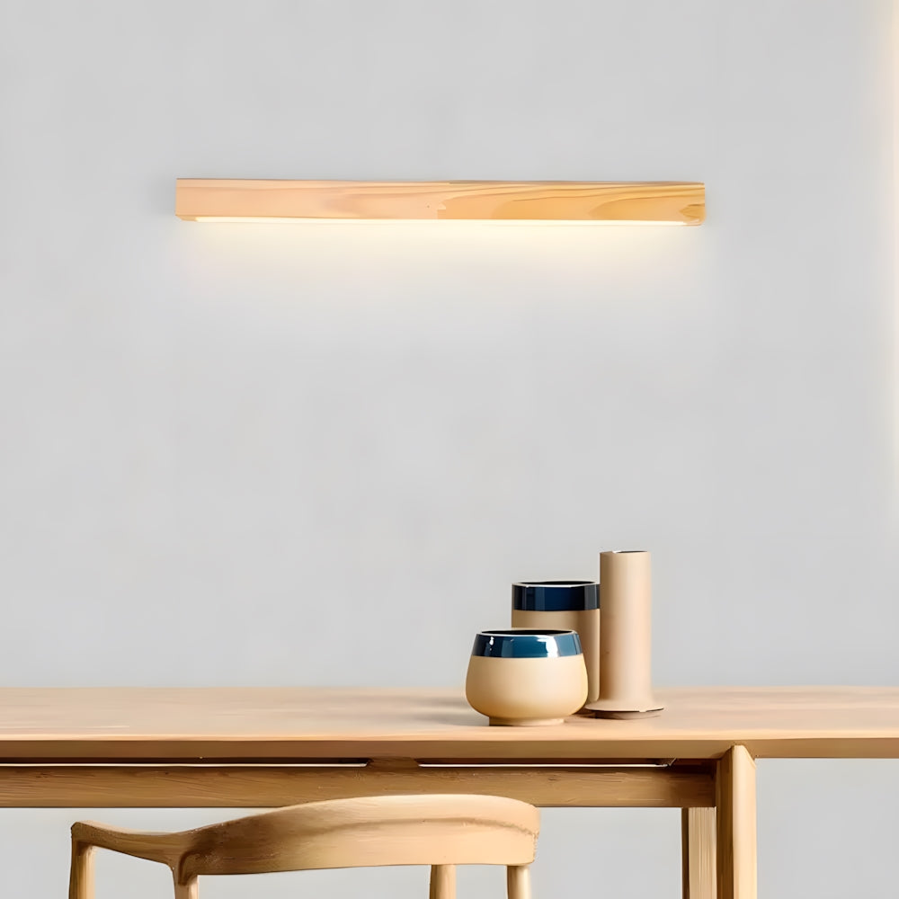 Nordic Wooden Linear Wall Light