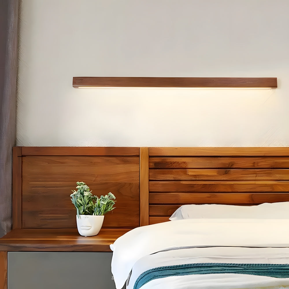 Nordic Wooden Linear Wall Light