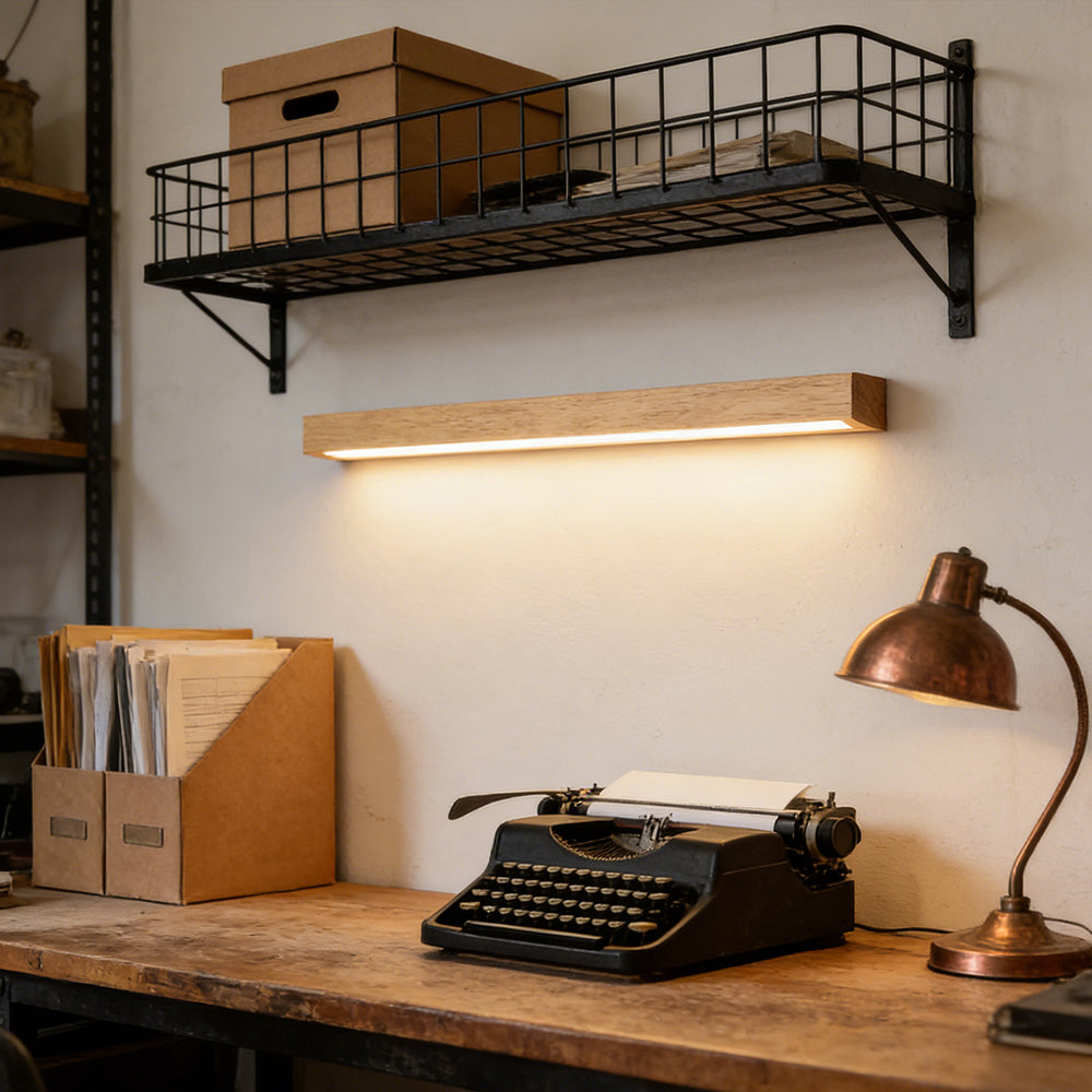 Nordic Wooden Linear Wall Light