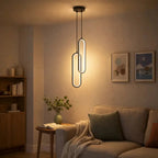 Pendant Light Aluminum and Acrylic | Minimalist Linear Design | Ultra Slim Profile for Ambient Lighting Glow and Soft Illumination