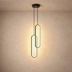 Pendant Light Aluminum and Acrylic | Minimalist Linear Design | Ultra Slim Profile for Ambient Lighting Glow and Soft Illumination
