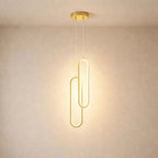 Pendant Light Aluminum and Acrylic | Minimalist Linear Design | Ultra Slim Profile for Ambient Lighting Glow and Soft Illumination