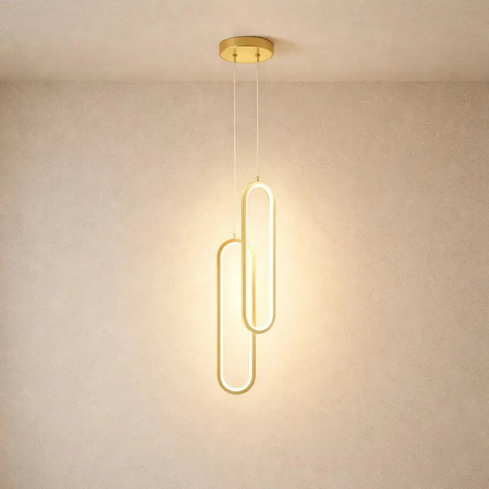 Pendant Light Aluminum and Acrylic | Minimalist Linear Design | Ultra Slim Profile for Ambient Lighting Glow and Soft Illumination