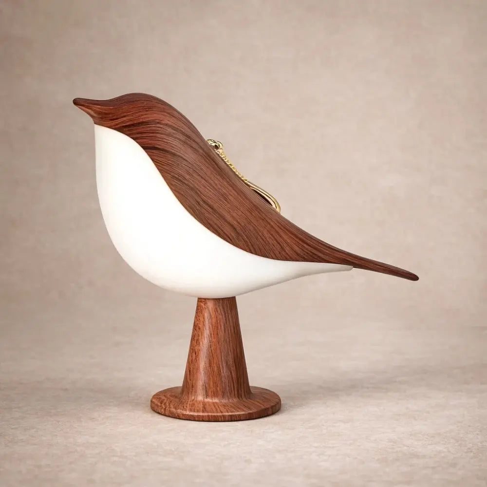 Bird Table Lamp ABS and PC Wireless Sculptural Design | USB Rechargeable Battery | Portable Ambient Glow for Bedside and Shelves