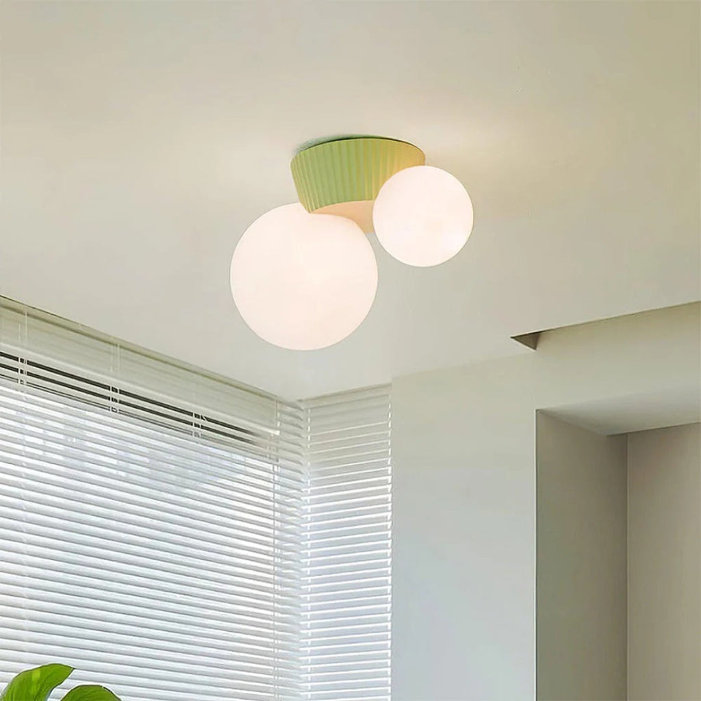Double Globe Ceiling Light
