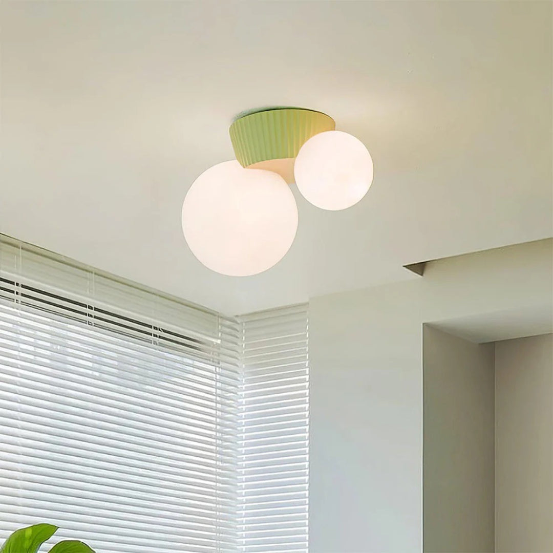 Double Globe Ceiling Light