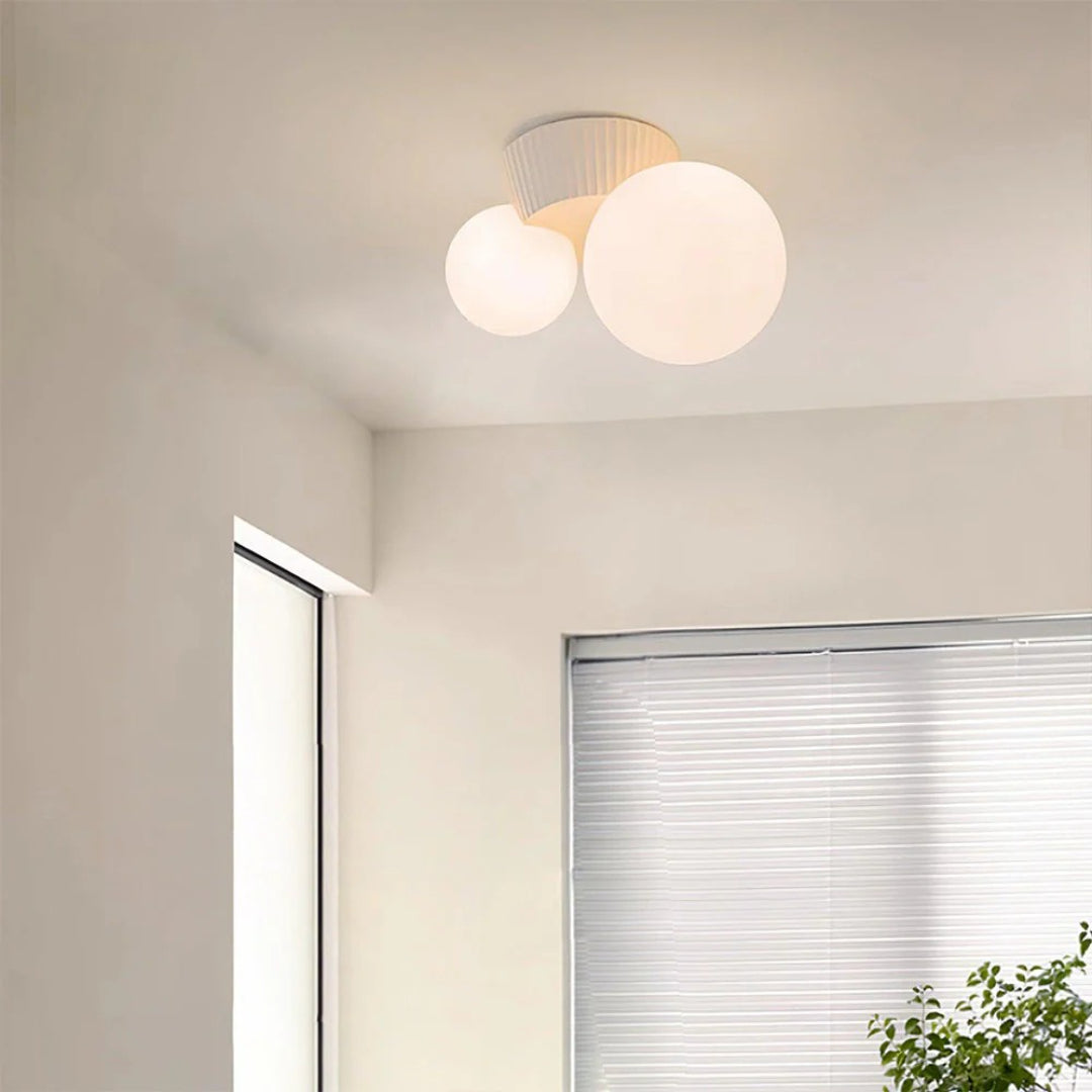 Double Globe Ceiling Light