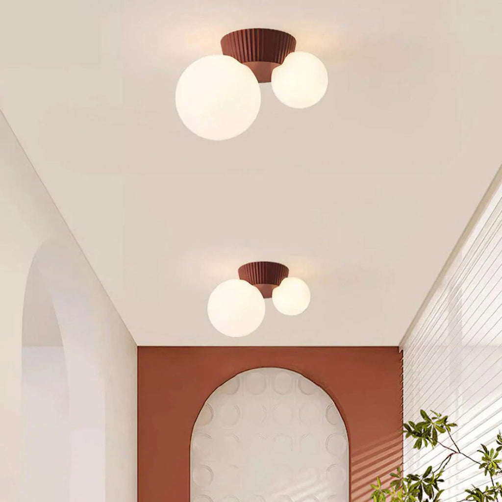 Double Globe Ceiling Light