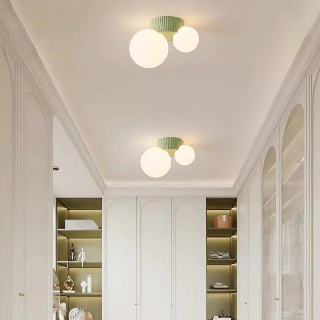 Double Globe Ceiling Light
