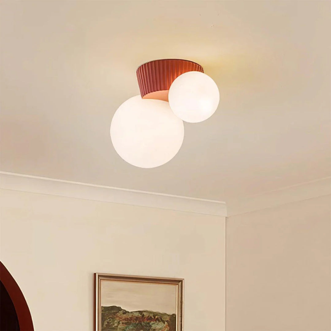 Double Globe Ceiling Light