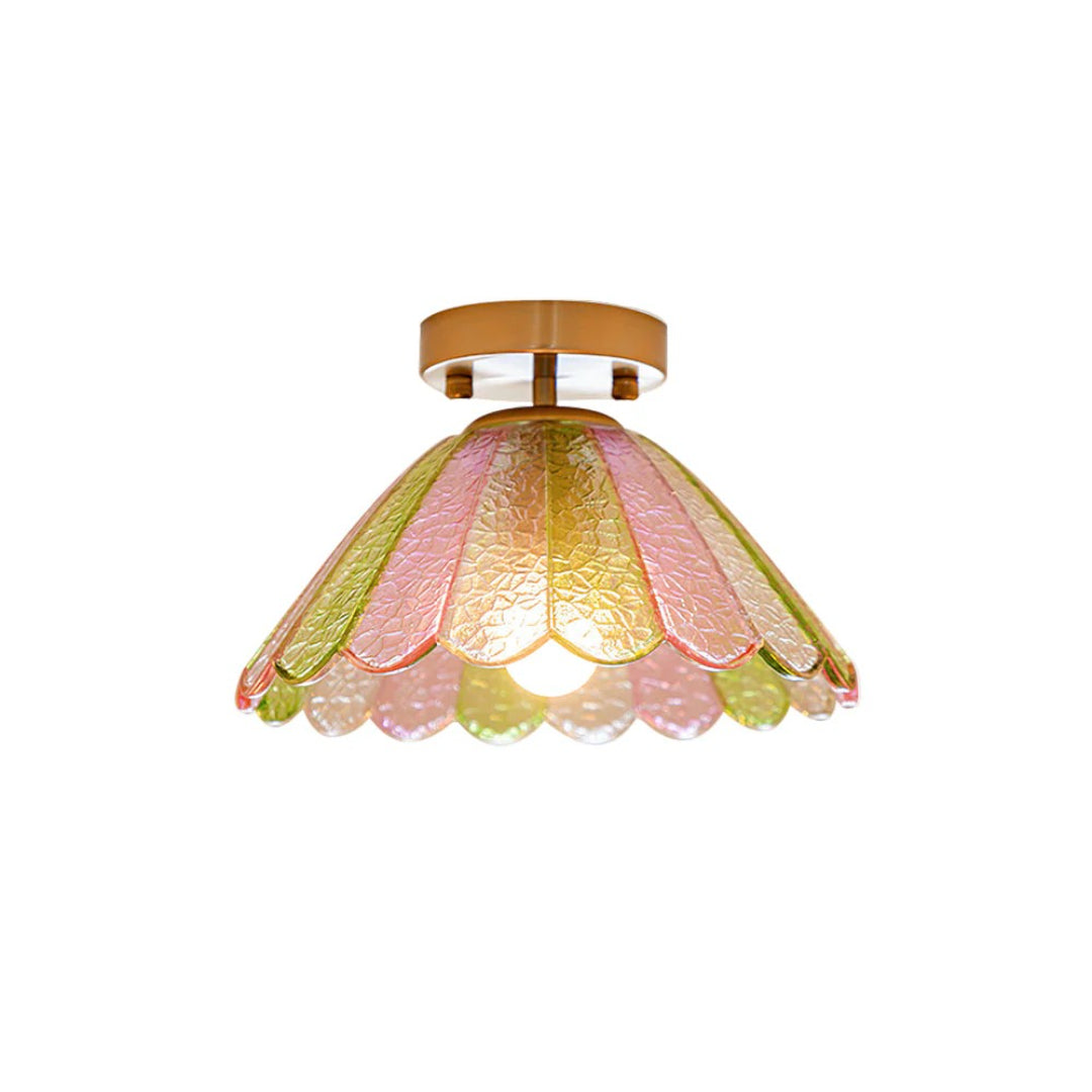 Retro Colored Glass Ceiling Light