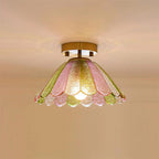 Retro Colored Glass Ceiling Light