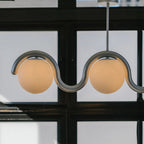 Uveta Lustre Linéaire Rouge & Argenté - Neutralighting