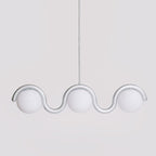 Uveta Lustre Linéaire Rouge & Argenté - Neutralighting