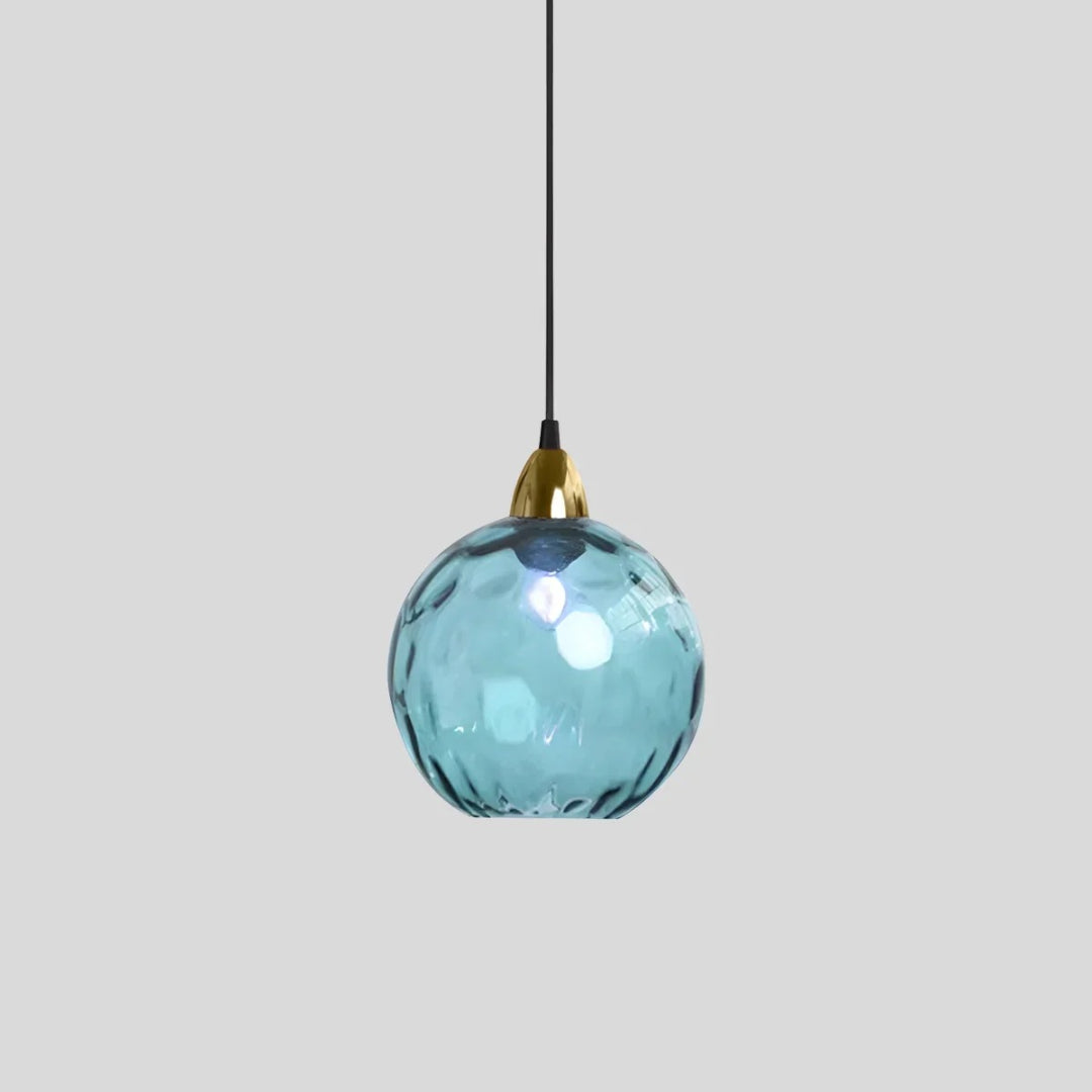 Contemporary Textured Glass Pendant Light