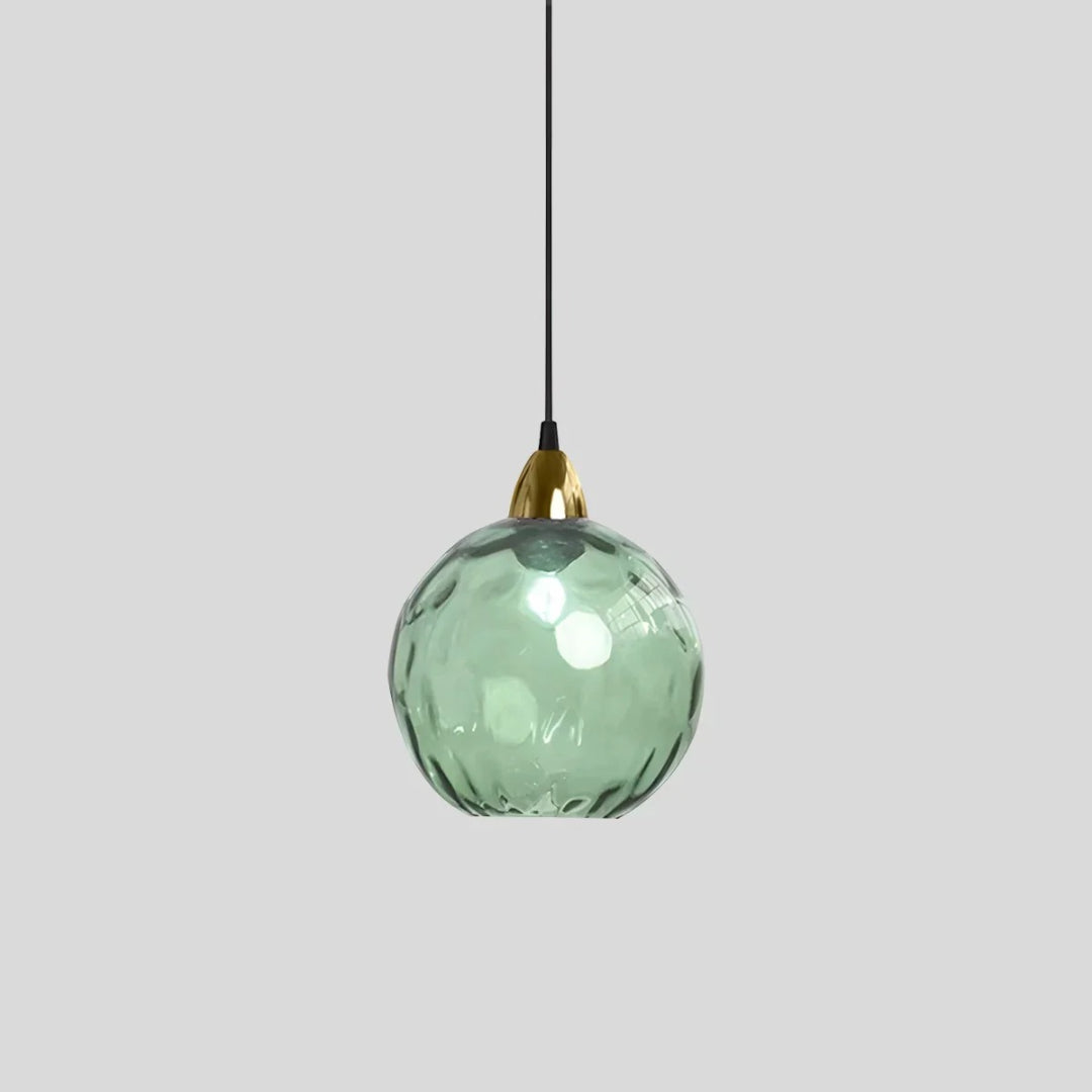 Contemporary Textured Glass Pendant Light