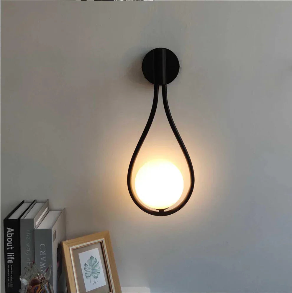 Teardrop Glass Wall Light